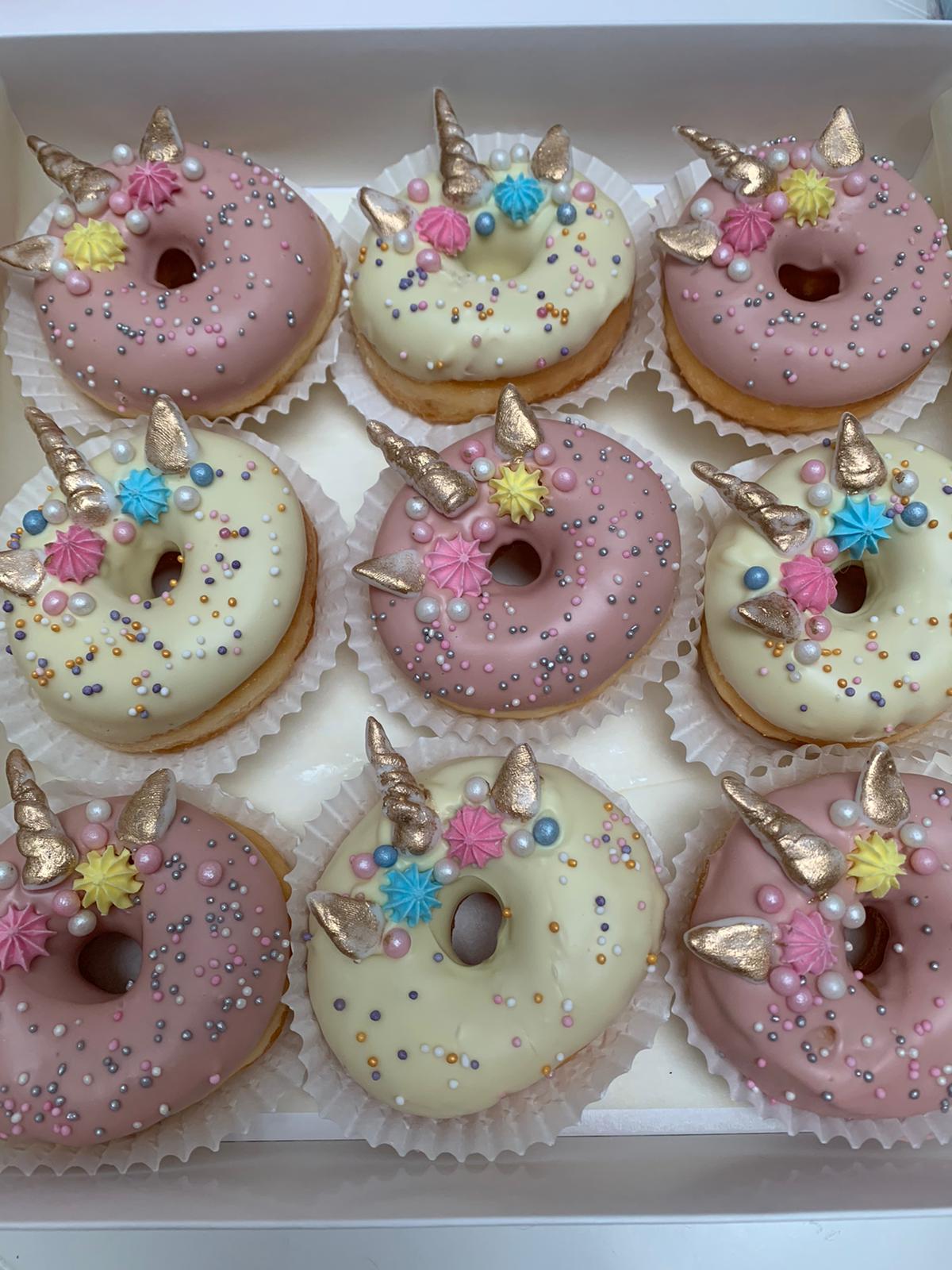 Box of 9 Unicorn Doughnuts